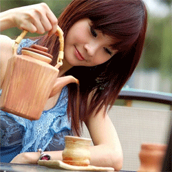 谢谢你，我请你喝茶