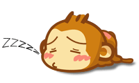 嘻哈猴睡着了