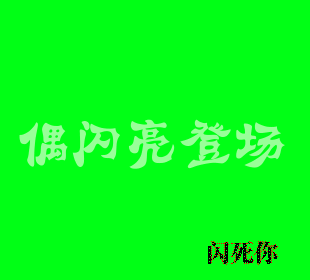 偶闪亮登场，闪死你