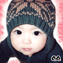 小孩亲你一下