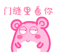 在门缝里看你