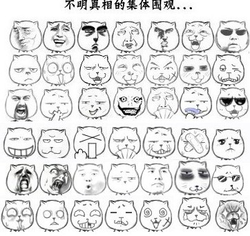 不明真相的人集体围观