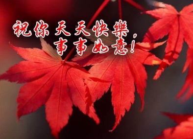 祝你天天快乐，事事如意