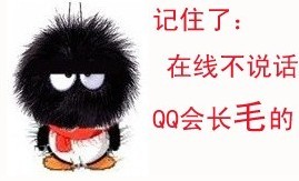 在线不说话的，QQ会长毛的