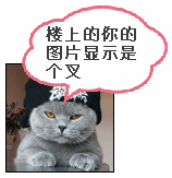 楼上的，你的图片显示一个叉