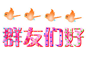 一群大鸟飞过，问候群友们好