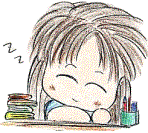 爬在桌子上睡着了