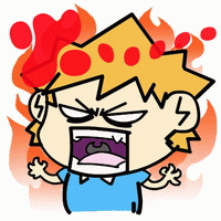 生气发火了