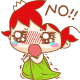 流着眼泪抗议，NO
