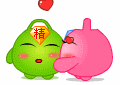 亲一下，吻一个
