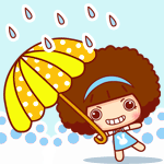 我有雨伞，不怕下雨啦