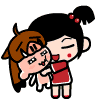 使劲亲一亲脸