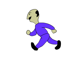 踏着大步走来了