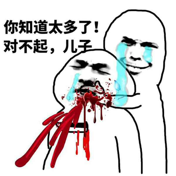 你知道得太多了，儿子：对不起
