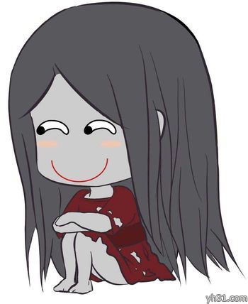 坐在地上坏笑
