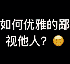 如何做到优雅的鄙视他人