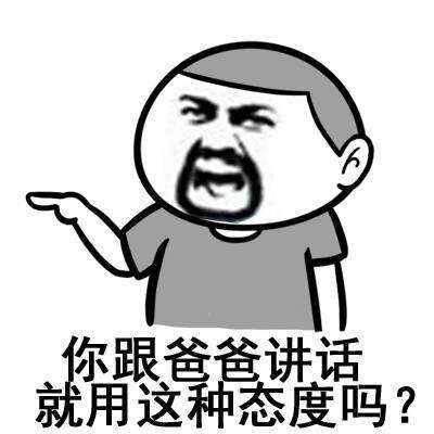 你跟爸爸说话就这个态度吗