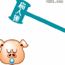 专门扁猪头的锤子
