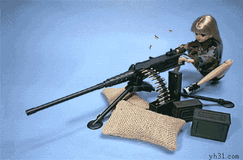 重火炮不停射击