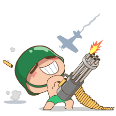 炮炮兵手提重枪打落飞机