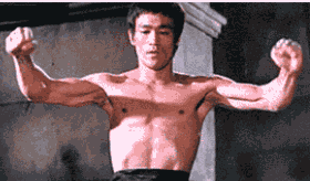 李小龙发达的肌肉