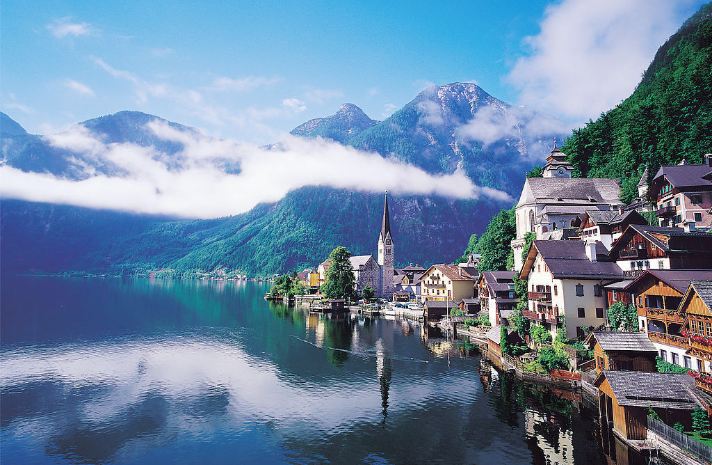 湖边小镇，宛如人间仙境