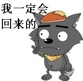 气愤的灰太狼，我一定会回来的