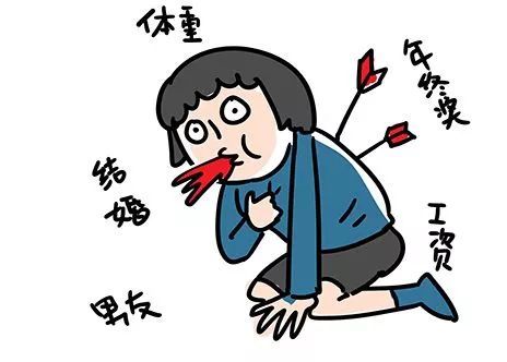 各种压力在身上，害得我快吐血了