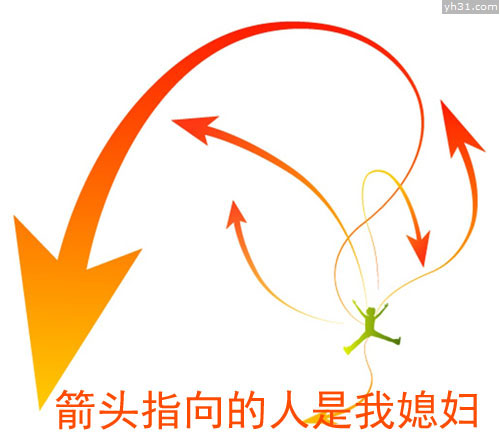 箭头指向的人是我媳妇