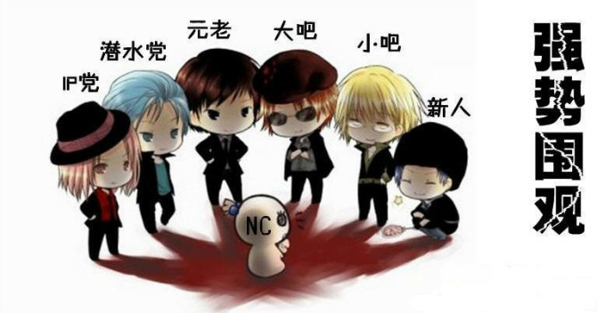 各种人物一起强势围观