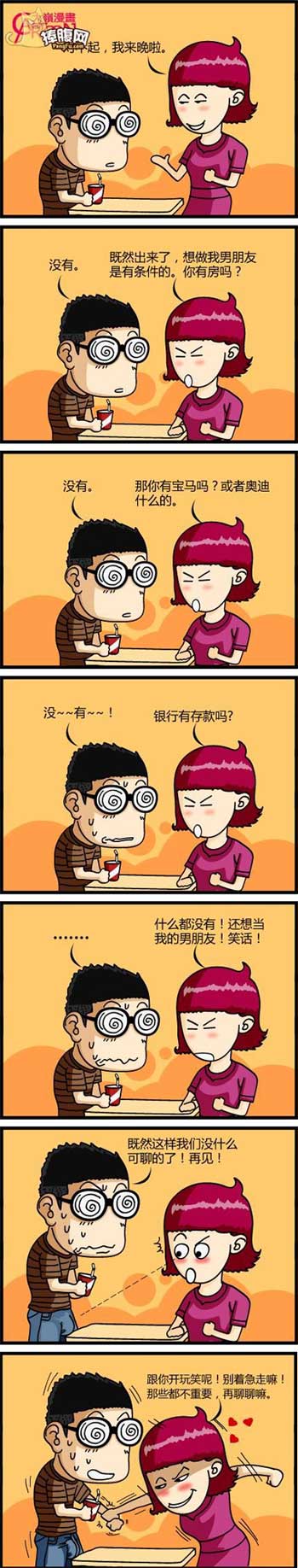 漫画版相亲情形