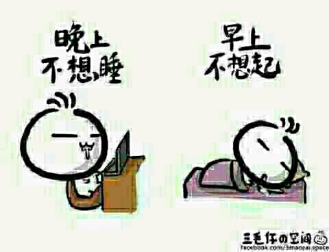 晚上不想睡，早上不想起