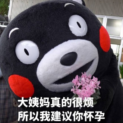 大姨妈真的很烦人，所以我建议你怀孕