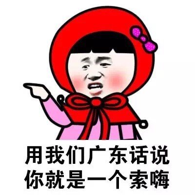 用我们广东话说，你就是一个索嗨
