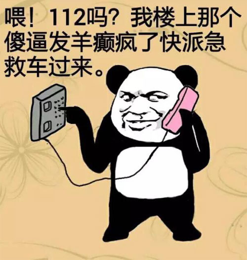 112吗？我楼上那个傻逼发羊癫疯了