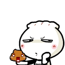 饺子仔仔吃东西