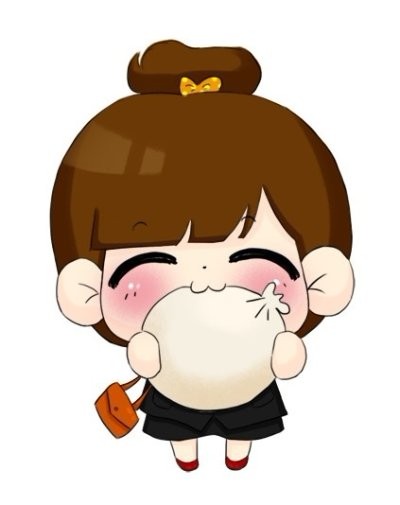 大口的啃包子