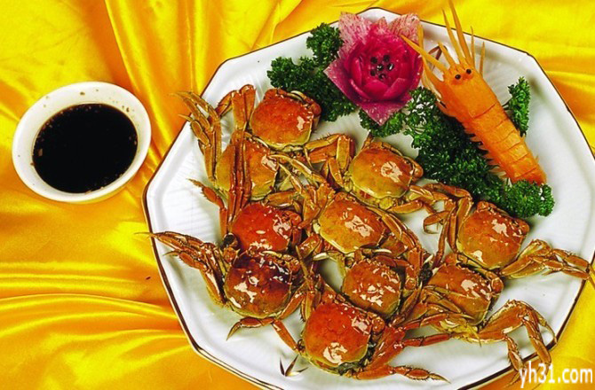 美味营养的大蟹餐