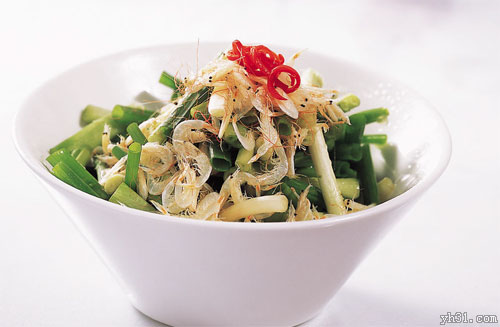 青炒细虾菜