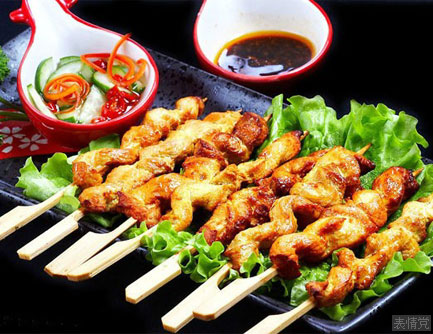 漂亮美味的烤肉串
