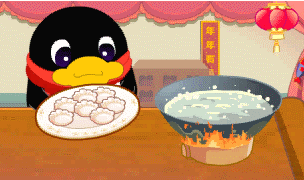 亲自煮水饺给你吃