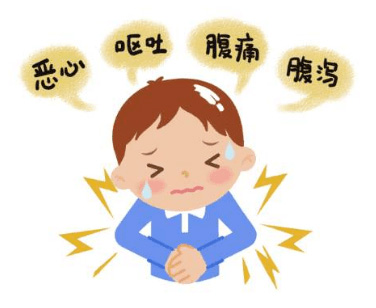 恶心呕吐腹痛，心里各种难受的图片