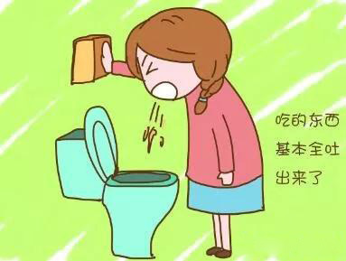 唉呀！吃的东西都全部吐出来了