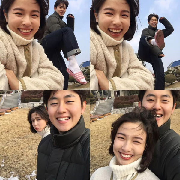 陶醉于爱情中的年轻男女