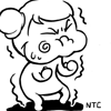 小C黑白色搞笑QQ表情