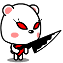 呆呆小熊全套QQ表情图片