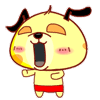 捶着胸叫唤的乐乐狗