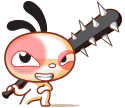 DoDo兔QQ表情，邪恶的dodo兔子图片