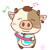 铃子牛洗澡小号表情