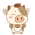 铃子牛摇头小号表情